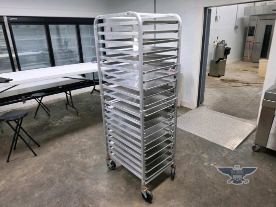 (20) Preforated Tray W/ Cart