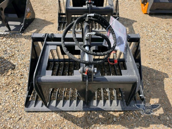 2026 LandHonor MRB-72-44W Mini Skid Steer Rock Grapple Bucket Attachment