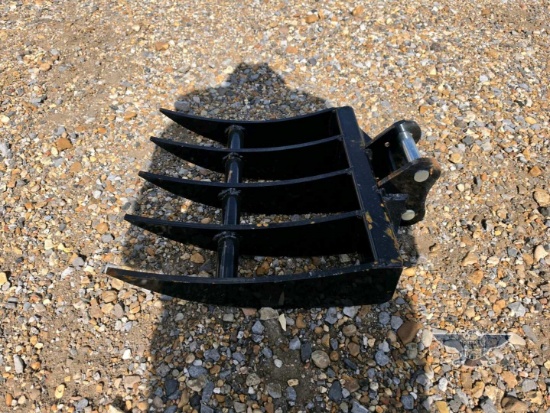 2026 UNUSED 12EX-PZ20 400MM Mini Excavator Rake Attachment
