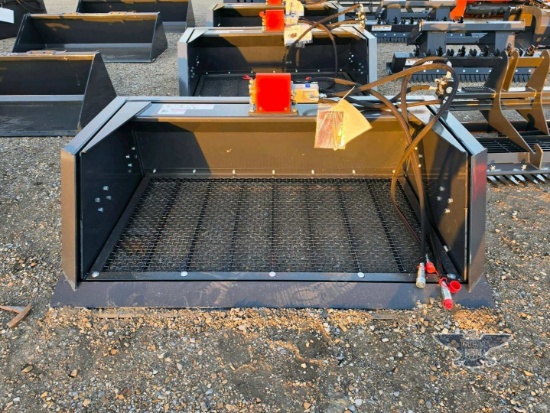 2026 UNUSED Wolverine SB-12-72W Skid Steer Screening Bucket Attachment
