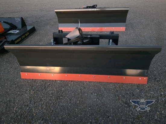 2026 UNUSED Wolverine J-BM84 Hydraulic Skid Steer Snow Pusher