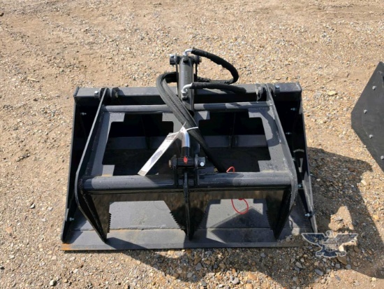 2026 LandHonor MGB-72-44W Mini Skid Steer Hydraulic Grapple Bucket Attachment