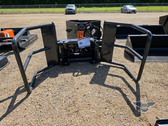 2026 UNUSED Wolverine BSH-12-75D Skid Steer Bale Squeeze Hydraulic Adjustable Attachment