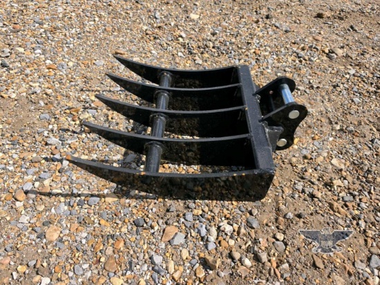 2026 UNUSED 12EX-PZ20 400MM Mini Excavator Rake Attachment