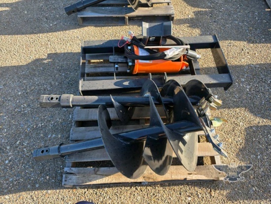 2026 UNUSED Wolverine ADB-13-1218R Skid Steer Auger Drive and Bit