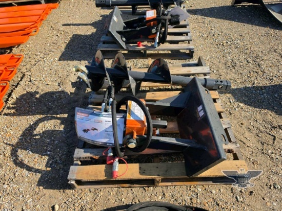 2026 UNUSED Wolverine MAD-12-12D Mini Skid Steer Auger Drive and Bit