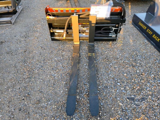 2026 UNUSED Wolverine PFA-11-3300G Skid Steer Pallet Fork Attachment
