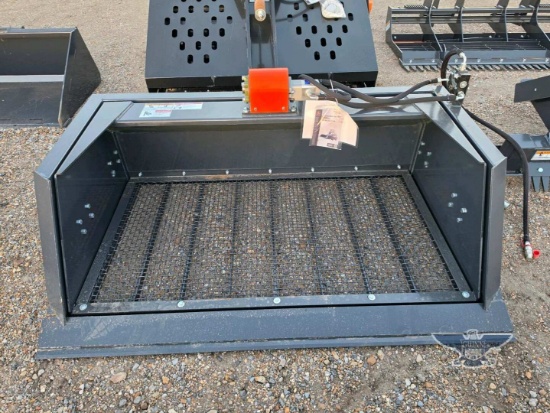 2026 UNUSED Wolverine SB-12-72W Skid Steer Screening Bucket Attachment