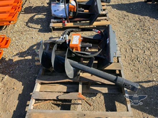 2026 UNUSED Wolverine MAD-12-12D Mini Skid Steer Auger Drive and Bit