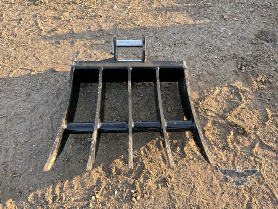 2026 UNUSED 12EX-PZ20 400MM Mini Excavator Rake Attachment