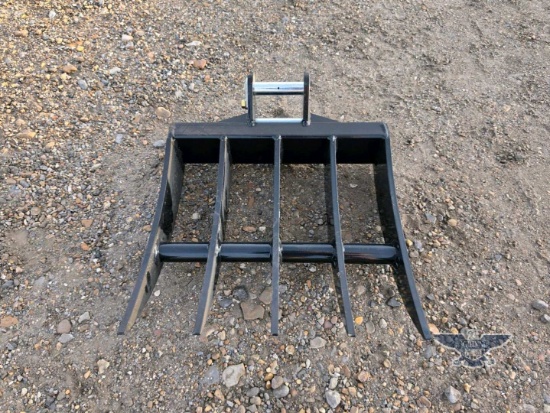 2026 UNUSED 12EX-PZ20 400MM Mini Excavator Rake Attachment