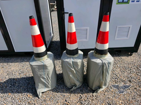 New Fluorescent Safety Traffic Cones