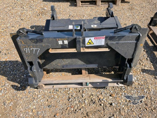 2026 UNUSED Wolverine PT-16-02C 3 Point Hitch Skid Steer Attachment