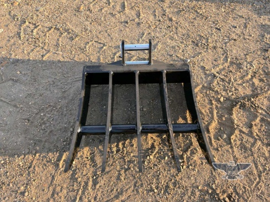 2026 UNUSED 12EX-PZ20 400MM Mini Excavator Rake Attachment