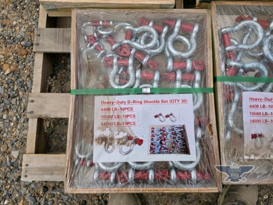 Heavy-Duty D-Ring Shackle Set