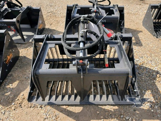 2026 LandHonor MRB-72-44W Mini Skid Steer Rock Grapple Bucket Attachment