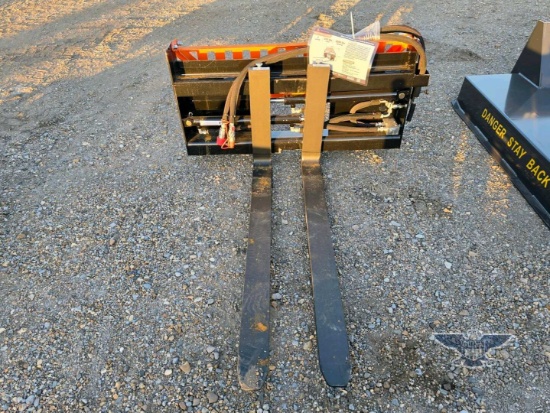 2026 UNUSED Wolverine PFA-11-3300G Skid Steer Pallet Fork Attachment