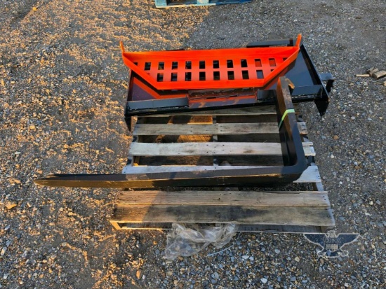 2026 UNUSED Wolverine FK-11-48W Skid Steer Pallet Fork Attachment
