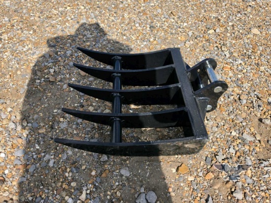 2026 UNUSED 12EX-PZ20 400MM Mini Excavator Rake Attachment