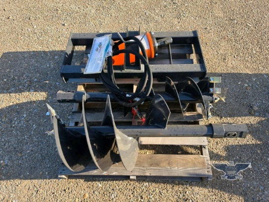2026 UNUSED Wolverine ADB-13-1218R Skid Steer Auger Drive and Bit