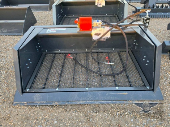 2026 UNUSED Wolverine SB-12-72W Skid Steer Screening Bucket Attachment