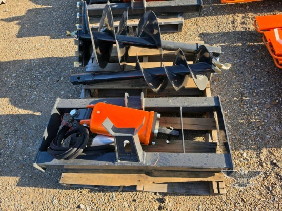 2026 UNUSED Wolverine ADB-13-1218R Skid Steer Auger Drive and Bit