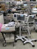Medical Equipment, Items on Cart & 3 Freestanding Units
