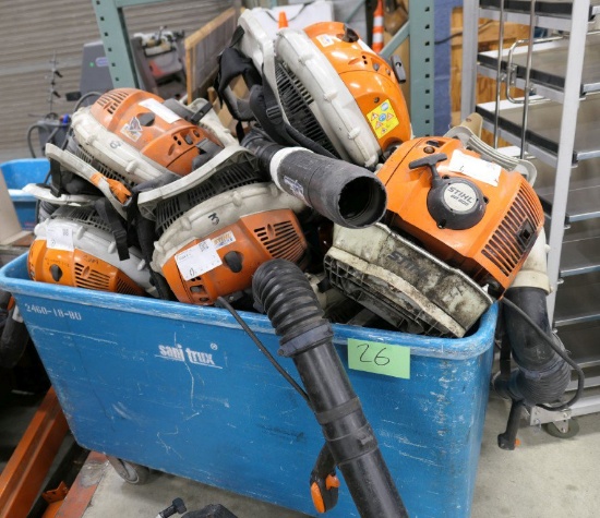 Backpack Blowers: Stihl BR 600, 10 Units, Items in Bin