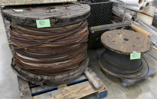 Spools of Metal Cable, 2 Items