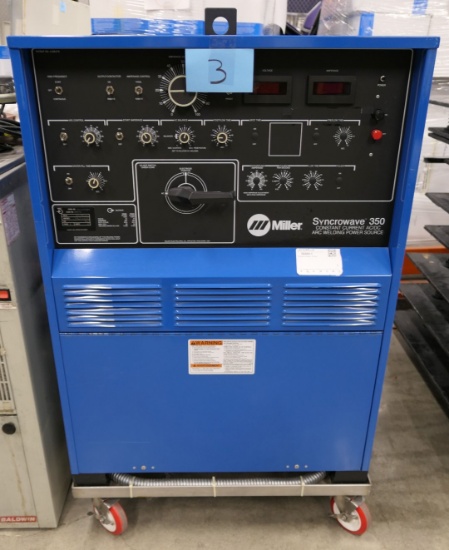 Constant Current AC/DC Arc Welder Power Source: Miller Syncrowave 350