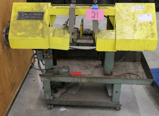 Horizontal Band Saw, W.F.Wells & Sons. Model A-7