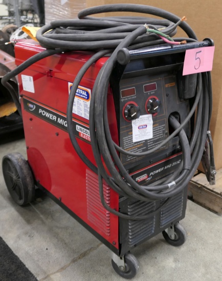 Welder, Lincoln Electric Power MIG 255C [for parts or repair]