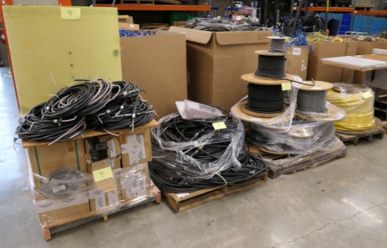 Misc. Cords & Cables, 5 Pallets, Approx. 3,000 lb. Gross Wt.