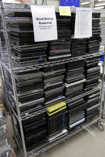 Laptop Computers, Approx. 158, Items on Cart