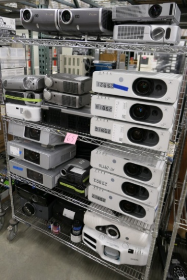 LCD Projectors, Items on Cart