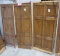 LOT 10: Antique Oak Wall Paneling: 3 pieces (2 flat, 1 w/ corner).