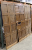 LOT 12: Antique Oak Wall Paneling: 3 pieces.