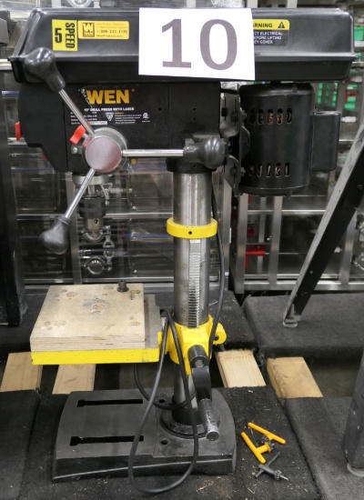 Drill Press: Wen Model 4210, 10" with Laser on Dolly