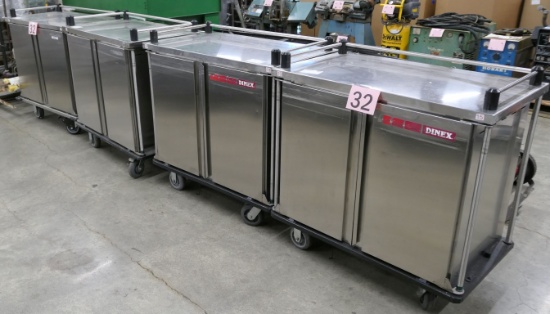 Metal Food Tray Delivery Carts: Dinex, 4 Items