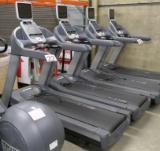 Treadmills: Precor 956i W/Cardio Theater Monitors, 4 Items on Dollies