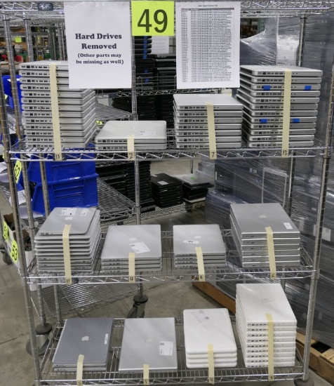 Apple Laptop Computers: Approx. 75 Items on Cart