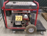 Generator: Generac 01470, 7550 Watt, Item on Dolly