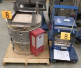 Kilns: Skutt KM-818-3, AIM Kilns 99LS, Items on 2 Dollies