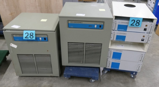 Helium Cryo Compressors and Control Modules: 6 Items on 2 Dollies