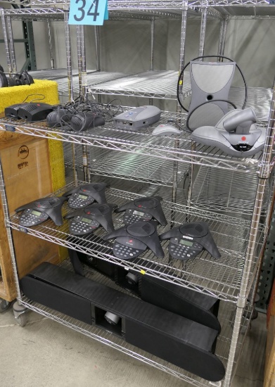 Conferencing Equipment: Polycom and Vaddio, Items on Cart