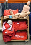 Training Dummies: CPR and Other Types, Items in Rolling Bin