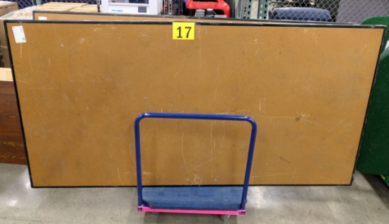 Folding Stages: 96"x48"x16", 2 Items on Cart