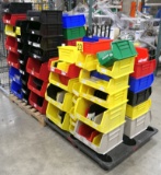 Misc. Plastic Bins: Various Sizes and Colors, Items on 2 Pallets
