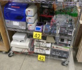 Electrophoresis Equipment: Items on 2 Shelves