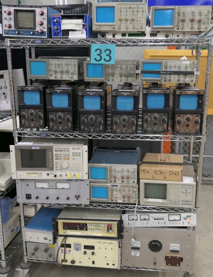 Misc. Lab Equipment, Group A: Oscilloscopes and Others, Items on Cart